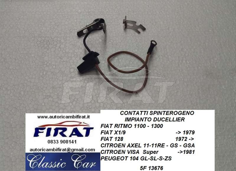 CONTATTI SPINTEROGENO FIAT 128 X1/9 RITMO VISA 104 (13676)